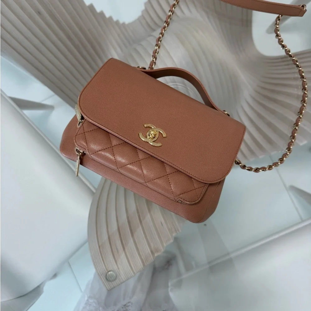CHANEL Tan Crossbody Bag - Picture 8 of 11